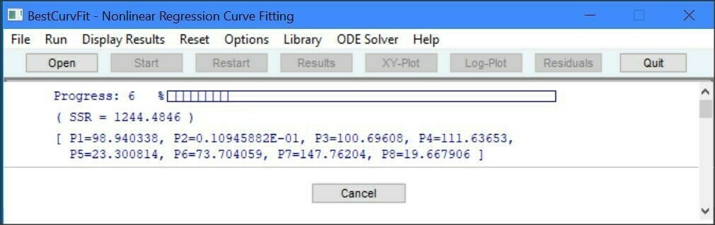 BestCurvFit Enzyme Kinetic Analysis Nonlinear Regression Curve Fitting of Enzyme Kinetic Data